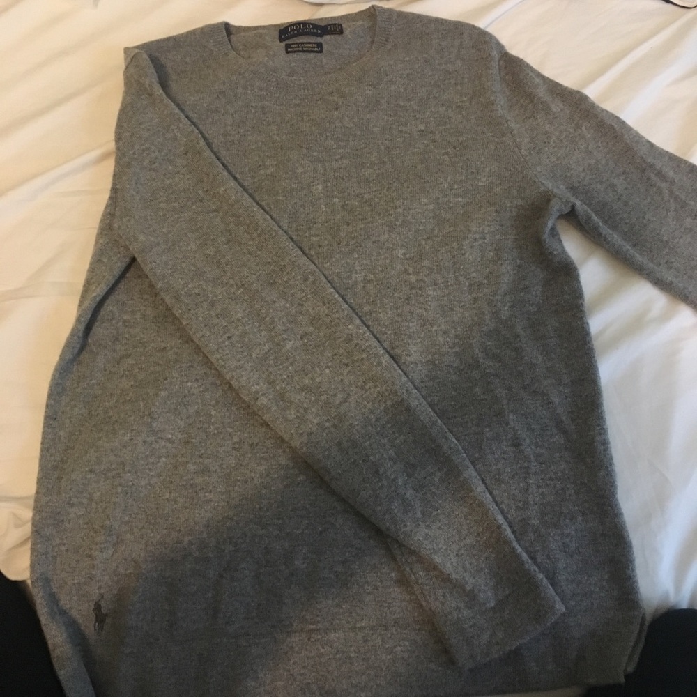 Ralph Lauren Grey Cashmere Sweater